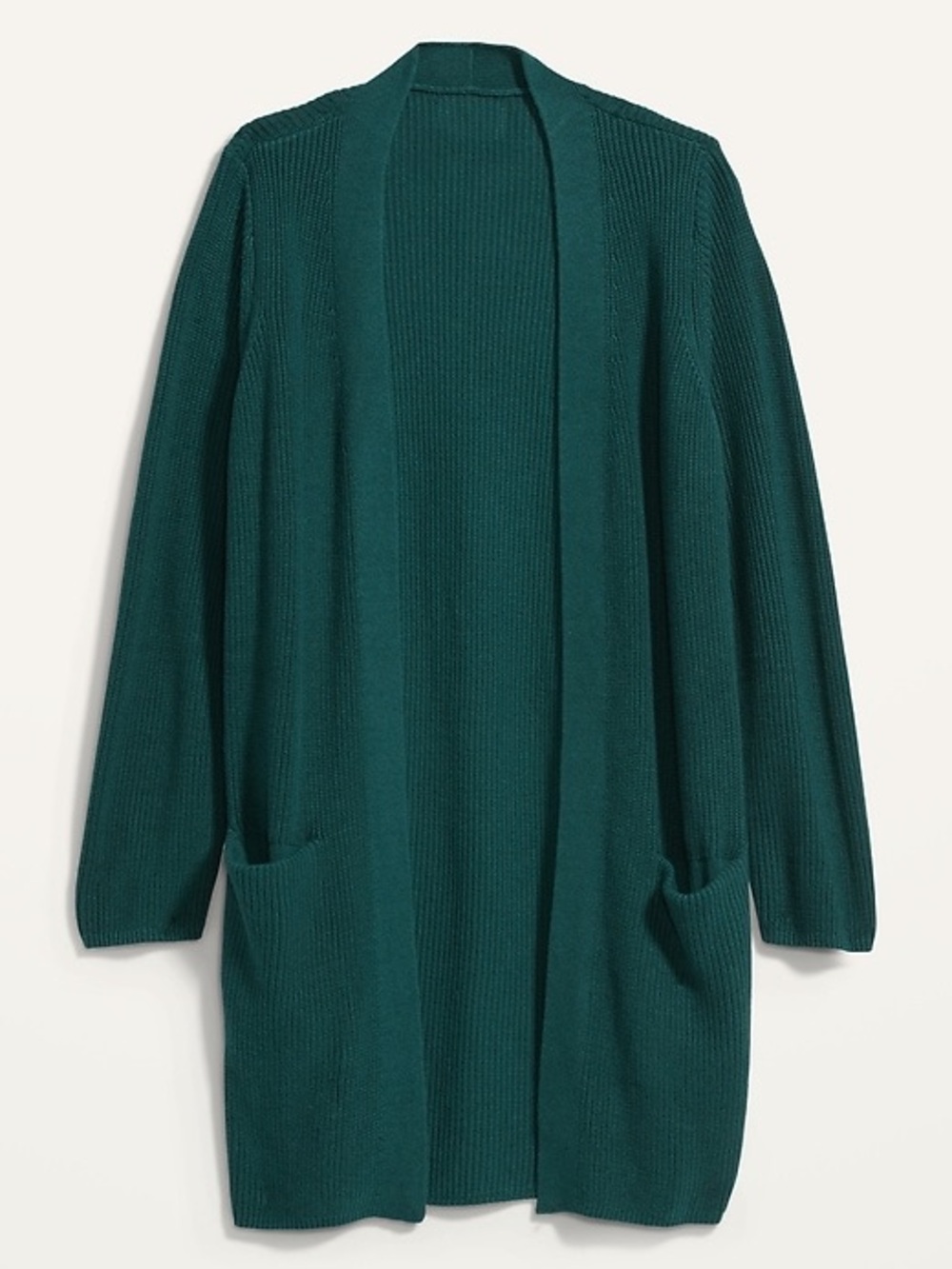 Old Navy Emerald Green Open-Front Long Cardigan